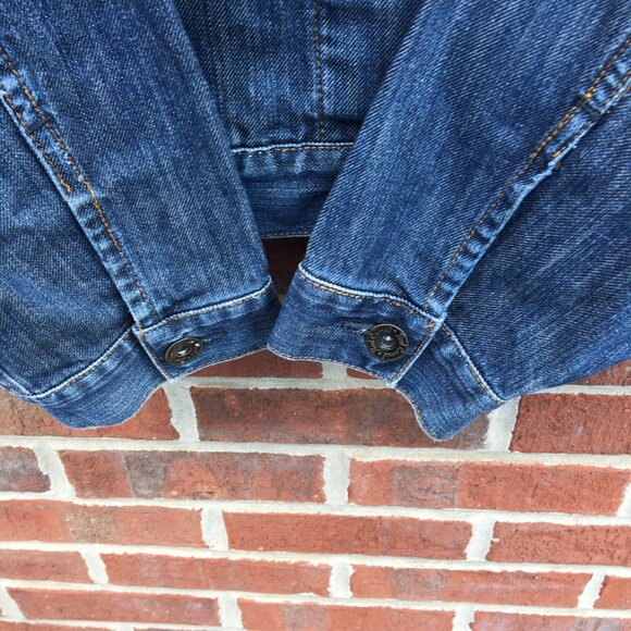 Red Camel Denim Trucker Jacket Mens XL Button Closure Dark Wash - Picture 5 of 14